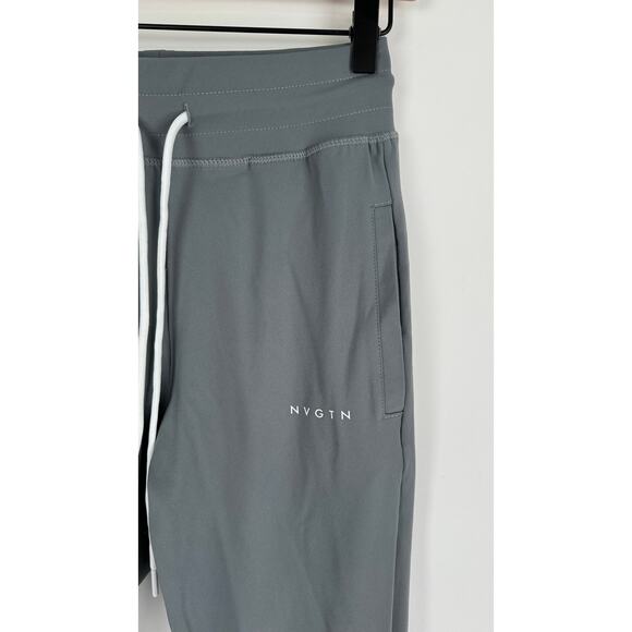 NVGTN Cloud Grey Jogger Pant Womens Small Nylon Athletic New Drawstring Active - Picture 5 of 9